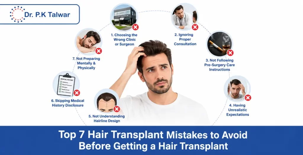 Top 7 Hair Transplant Mistakes to Avoid Before Getting a Hair Transplant