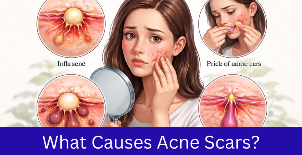 what cause acne scars.